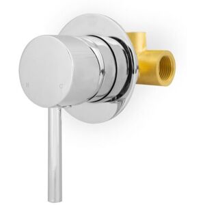 NES Home Apex Wall Mounted Round Concealed Manual Mixer Valve 1/2" Hot And Cold NES Home Apex Wall Mounted Round Concealed Manual Mixer Valve 1/2" Hot And Cold