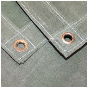 Gardeners Dream (2.4M x 3M) Green Heavy Weight Waterproof Canvas Tarpaulin With Eyelets Gardeners Dream (2.4M x 3M) Green Heavy Weight Waterproof Canvas Tarpaulin With Eyelets