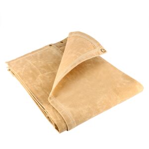 Gardeners Dream (2.4M x 3M) Groundmaster 18Oz Standard Canvas Tarpaulin - Heavy Duty Water Resis Gardeners Dream (2.4M x 3M) Groundmaster 18Oz Standard Canvas Tarpaulin - Heavy Duty Water Resis