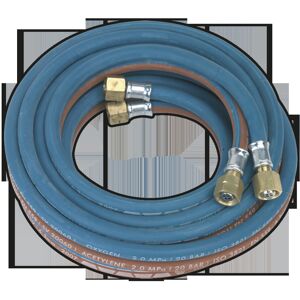 SEALEY - SGA5 Twin Rubber Hose Set Oxyacetylene 5m SEALEY - SGA5 Twin Rubber Hose Set Oxyacetylene 5m