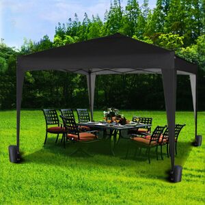 (Black) Mcc® 3x3m Pop-up Gazebo Waterproof Outdoor Garden Marquee Canopy NS (Black) Mcc® 3x3m Pop-up Gazebo Waterproof Outdoor Garden Marquee Canopy NS