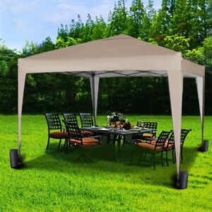 (Beige) Mcc® 3x3m Pop-up Gazebo Waterproof Outdoor Garden Marquee Canopy NS (Beige) Mcc® 3x3m Pop-up Gazebo Waterproof Outdoor Garden Marquee Canopy NS