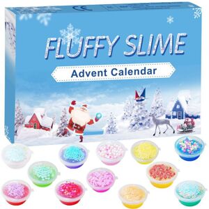 Unbranded (C) Fluffy Slime Advent Calendar 24 Days Countdown To Christmas Xmas Girls Kids Unbranded (C) Fluffy Slime Advent Calendar 24 Days Countdown To Christmas Xmas Girls Kids