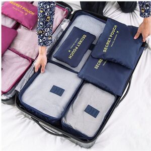 Unbranded (Dark Blue) 6Pcs Waterproof Travel Clothes Storage Bags Luggage Organizer Pouch Unbranded (Dark Blue) 6Pcs Waterproof Travel Clothes Storage Bags Luggage Organizer Pouch