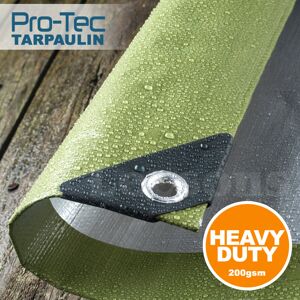 Pro-Tec Garden Products Limited (6ft x 12ft) 200gsm Tarp Heavy Duty Builders Waterproof Sheet Pro-Tec Garden Products Limited (6ft x 12ft) 200gsm Tarp Heavy Duty Builders Waterproof Sheet