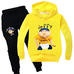 Unbranded (Yellow, 140cm/7-8 years) Jeffy Puppet Hoodies Kids Spring Autumn Hoodies+Trouse Unbranded (Yellow, 140cm/7-8 years) Jeffy Puppet Hoodies Kids Spring Autumn Hoodies+Trouse
