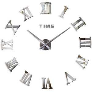 Unbranded (Silver, Large) 3D DIY Extra Large Roman Numerals Luxury Mirror Wall Sticker Clo Unbranded (Silver, Large) 3D DIY Extra Large Roman Numerals Luxury Mirror Wall Sticker Clo