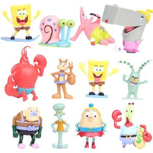 Unbranded 12pcs SpongeBob SquarePants Patrick Sandy Gary Action Figure Cake Topper Toys Unbranded 12pcs SpongeBob SquarePants Patrick Sandy Gary Action Figure Cake Topper Toys
