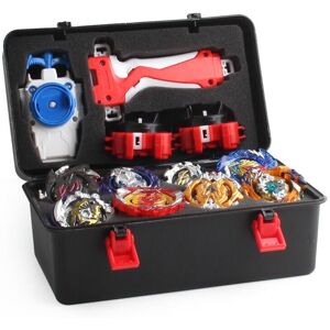 Unbranded 12-Piece Beyblade Set with Foam Storage Case, Random Models B122/B125/B127, 3 La Unbranded 12-Piece Beyblade Set with Foam Storage Case, Random Models B122/B125/B127, 3 La