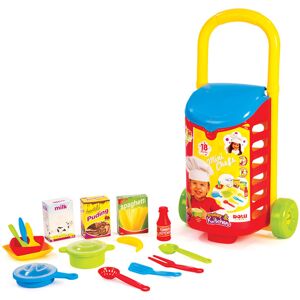 Dolu Kids 18 PCS Kitchen Shopping Trolley Cart Role Play Toy Food Utensils Dolu Kids 18 PCS Kitchen Shopping Trolley Cart Role Play Toy Food Utensils