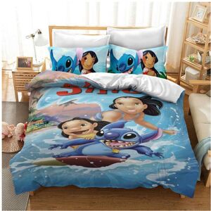 Unbranded (Girls, EU-Single(2pcs):135×200cm) Lilo & Stitch Bedding Set Kids 3D Stitch Duve Unbranded (Girls, EU-Single(2pcs):135×200cm) Lilo & Stitch Bedding Set Kids 3D Stitch Duve