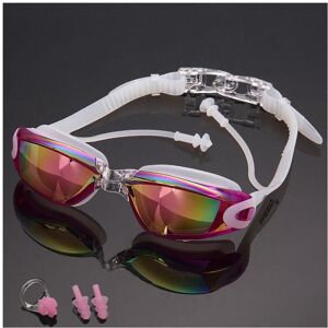 Unbranded (rose red) Swimming Glasses Waterproof and Anti-fog Colorful Plating Small Mirro Unbranded (rose red) Swimming Glasses Waterproof and Anti-fog Colorful Plating Small Mirro