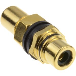 kenable Phono RCA Panel Mount Socket Through Adapter Black Audio Video Gold kenable Phono RCA Panel Mount Socket Through Adapter Black Audio Video Gold