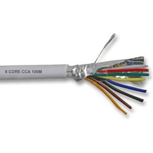 kenable Alarm Security SCREENED CCA Cable 8 Core White 100m kenable Alarm Security SCREENED CCA Cable 8 Core White 100m