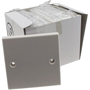 kenable 1 Gang Blanking Plate for Single Gang Back Box White Finish + Screws [10 kenable 1 Gang Blanking Plate for Single Gang Back Box White Finish + Screws [10