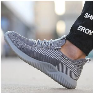 Unbranded (Gray, EU44) Mens Women Steel Toe Cap Safety Trainers Work Boots Hiking Shoes Br Unbranded (Gray, EU44) Mens Women Steel Toe Cap Safety Trainers Work Boots Hiking Shoes Br