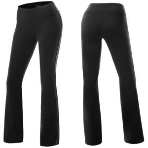 Unbranded (Black, M) Women Bootcut Yoga Pants Bootleg Flared Trousers Casual Stretch Sport Unbranded (Black, M) Women Bootcut Yoga Pants Bootleg Flared Trousers Casual Stretch Sport