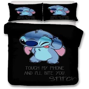Unbranded (Threaten, EU-King(3pcs):240x220cm) Lilo & Stitch Bedding Set Kids 3D Stitch Duv Unbranded (Threaten, EU-King(3pcs):240x220cm) Lilo & Stitch Bedding Set Kids 3D Stitch Duv