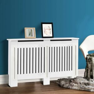 Unbranded (Large) White Radiator Cover Vertical Modern Traditional MDF Wood Grill Cabinet Unbranded (Large) White Radiator Cover Vertical Modern Traditional MDF Wood Grill Cabinet