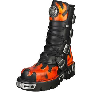 New Rock Metallic M-591-s16 Unisex Platform Boots in Black Red - Size 10 M - 9.5 New Rock Metallic M-591-s16 Unisex Platform Boots in Black Red - Size 10 M - 9.5