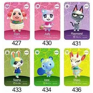 GANBUY 6PC Popular Animal Crossing Series 5 New Villagers Amiibo Cards GANBUY 6PC Popular Animal Crossing Series 5 New Villagers Amiibo Cards