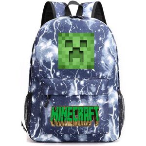Unbranded (Lightning Blue) Minecraft Backpack For Teenagers Kids Boys Children Student Sch Unbranded (Lightning Blue) Minecraft Backpack For Teenagers Kids Boys Children Student Sch
