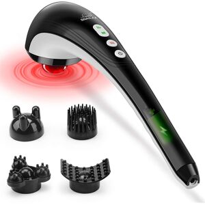 SNAILAX Cordless Handheld Deep Tissue Massager with Heating - Rechargeable Porta SNAILAX Cordless Handheld Deep Tissue Massager with Heating - Rechargeable Porta
