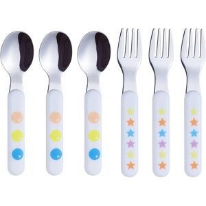 EXZACT Kids Cutlery 6pcs Stainless Steel 18/10 Children's Cutlery Set 3 x Forks, EXZACT Kids Cutlery 6pcs Stainless Steel 18/10 Children's Cutlery Set 3 x Forks,