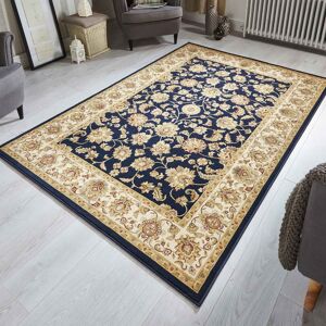 ORIENTAL WEAVERS (KENDRA 3330B Navy Blue, 120 x 170 cm) Luxury Traditional Rugs Small Extra Large ORIENTAL WEAVERS (KENDRA 3330B Navy Blue, 120 x 170 cm) Luxury Traditional Rugs Small Extra Large