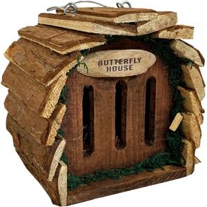 Selections Wooden Hanging Butterfly House Selections Wooden Hanging Butterfly House