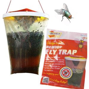 Unbranded 2X Fly Bag Trap Red Top Catcher Kills 20,000 Flies - Pest Control Unbranded 2X Fly Bag Trap Red Top Catcher Kills 20,000 Flies - Pest Control