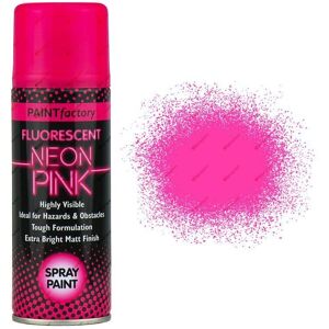 Rapide Neon Pink Fluorescent Spray Paint 200ml - Matte Finish, Rapid Dry - For Furnitur Rapide Neon Pink Fluorescent Spray Paint 200ml - Matte Finish, Rapid Dry - For Furnitur