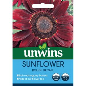 Unwins Grow Your Own Edible Flowers Rich Red Petal Sunflower Rouge Royale Seeds Unwins Grow Your Own Edible Flowers Rich Red Petal Sunflower Rouge Royale Seeds
