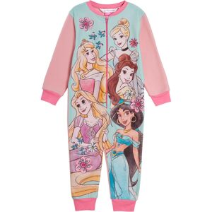 (5-6 Years) Disney Princess Girls All In One Pyjamas For Kids Fleece Pjs Zipped (5-6 Years) Disney Princess Girls All In One Pyjamas For Kids Fleece Pjs Zipped