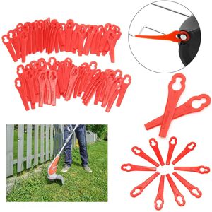 Vlio 100PACK Lawn Mower Blade Garden Grass Trimmer Plastic Replacement Vlio 100PACK Lawn Mower Blade Garden Grass Trimmer Plastic Replacement