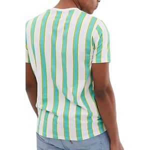 (Pastel White, S) Brave Soul Mens T-Shirts Short Sleeve Striped Top (Pastel White, S) Brave Soul Mens T-Shirts Short Sleeve Striped Top