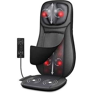 SNAILAX shiatsu Neck & Back Massager with Heat, Full Back Kneading Shiatsu or Ro SNAILAX shiatsu Neck & Back Massager with Heat, Full Back Kneading Shiatsu or Ro