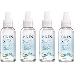Avon Skin So Soft Original Dry Oil Body Spray 4 x 150ml Bottles - Jojoba, Citron Avon Skin So Soft Original Dry Oil Body Spray 4 x 150ml Bottles - Jojoba, Citron