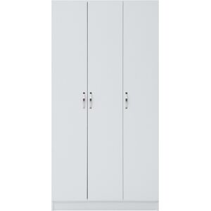 Timber Art Design UK 3 Door Wardrobe In White Timber Art Design UK 3 Door Wardrobe In White