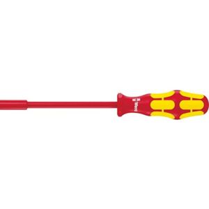 Wera 05005340001 13 x 125 mm "190 i VDE" Insulated Nut Driver - Red Wera 05005340001 13 x 125 mm "190 i VDE" Insulated Nut Driver - Red