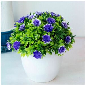 Unbranded (Blue) Artificial Flowers With Pot Fake Flower False Plants Home Outdoor Garden Unbranded (Blue) Artificial Flowers With Pot Fake Flower False Plants Home Outdoor Garden