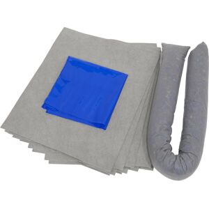 Loops 15L Spill Control Kit - 10x Fluid Spillage Pads & 1x Absorbent Sock - Oil Fuel Loops 15L Spill Control Kit - 10x Fluid Spillage Pads & 1x Absorbent Sock - Oil Fuel