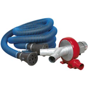 Loops Exhaust Fume Extractor System - 5m Twin Ducting - 370W Motor - Wall Mountable Loops Exhaust Fume Extractor System - 5m Twin Ducting - 370W Motor - Wall Mountable