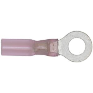 Loops 25 PACK 5.3mm Heat Shrink Ring Terminal - Suitable for 22 to 18 AWG Cable - Red Loops 25 PACK 5.3mm Heat Shrink Ring Terminal - Suitable for 22 to 18 AWG Cable - Red