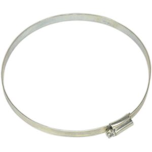 Loops 30 PACK Zinc Plated Hose Clip - 140 to 160mm Diameter - External Pressed Threads Loops 30 PACK Zinc Plated Hose Clip - 140 to 160mm Diameter - External Pressed Threads