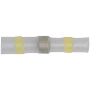 Loops 25 PACK Yellow Heat Shrink Solder Butt Connector Terminal - 12 to 10 AWG Cable Loops 25 PACK Yellow Heat Shrink Solder Butt Connector Terminal - 12 to 10 AWG Cable