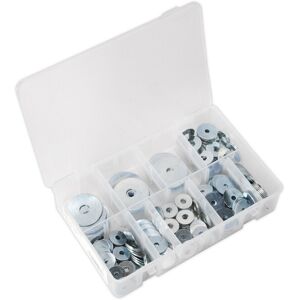 Loops 240 Piece Zinc Plated Repair Washer Assortment - M5 to M10 - Storage Box Loops 240 Piece Zinc Plated Repair Washer Assortment - M5 to M10 - Storage Box