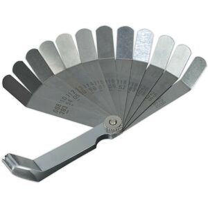 Loops 12 Blade Offset Feeler Gauge - 0.203 to 0.660mm - 95 x 13mm Blades - Dual Marked Loops 12 Blade Offset Feeler Gauge - 0.203 to 0.660mm - 95 x 13mm Blades - Dual Marked