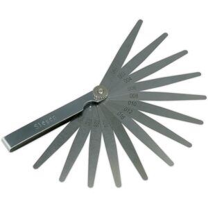 Loops 13 Blade Feeler Gauge - 0.002 to 0.040" - 100 x 10mm Blades - Imperial Graduated Loops 13 Blade Feeler Gauge - 0.002 to 0.040" - 100 x 10mm Blades - Imperial Graduated