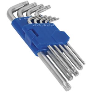 Loops 9 Piece Long TRX-Star Key Set - 90 - 160mm Length - T10 to T50 - Hardened Steel Loops 9 Piece Long TRX-Star Key Set - 90 - 160mm Length - T10 to T50 - Hardened Steel